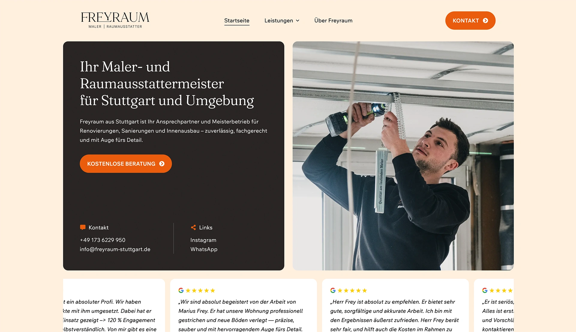 Freyraum Website
