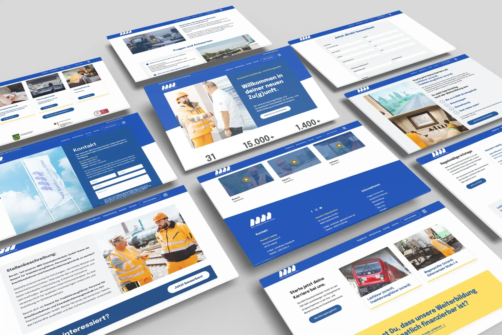 Webdesign-Projekt von RAVO Media auf einem Laptop